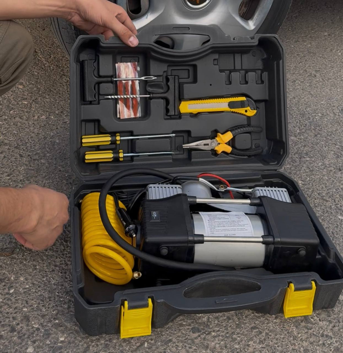 Compresseur Auto 12V Double Cylindre